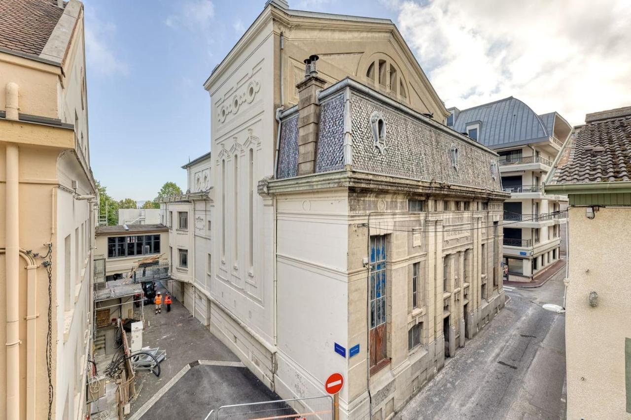 Appartement Hyper Centre Evian - Cote Theatre Exteriör bild
